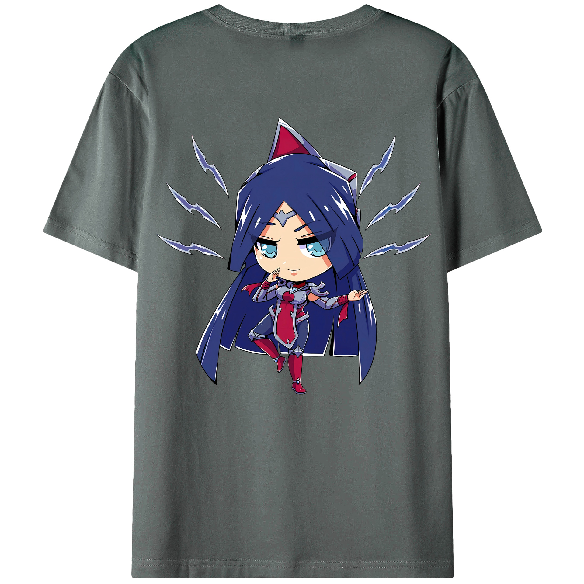 （画像用） リーグ・オブ・レジェンド League of Legends LOL 綿100％ メンズ半袖Tシャツ（バックプリント） 通気性